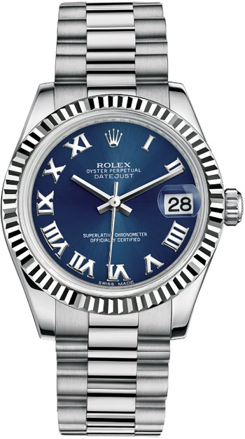Rolex Datejust Ladies Watch Model 178279-BLUE-ROMAN