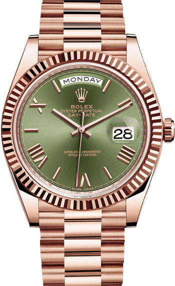 Rolex Day-Date Men's Watch Model 228235-GREENRO