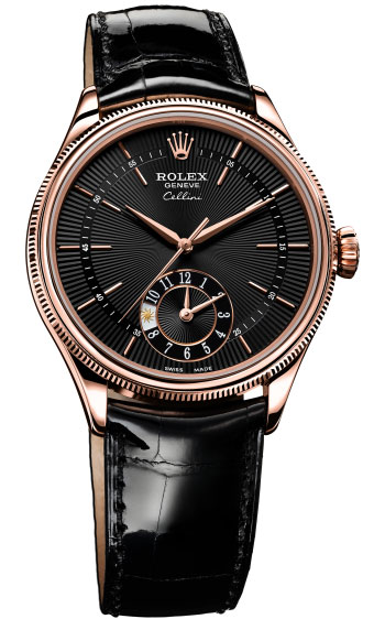 Rolex Cellini Dual Time Men's Watch Model 50525-BL-BS