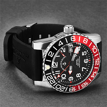 Zeno Airplane Diver Men's Watch Model 6349GMT-12-A1-7 Thumbnail 3
