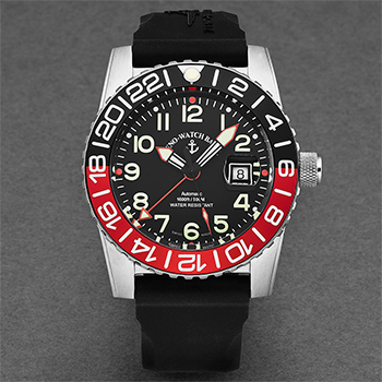 Zeno Airplane Diver Men's Watch Model 6349GMT-12-A1-7 Thumbnail 4