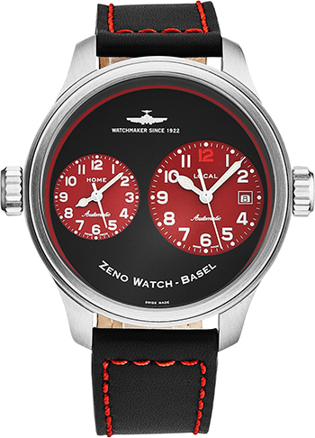Zeno OS Pilot Dual Time  Men's Watch Model 8671-B17