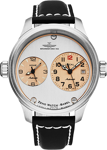 Zeno OS Pilot Dual Time  Men's Watch Model 8671-B36