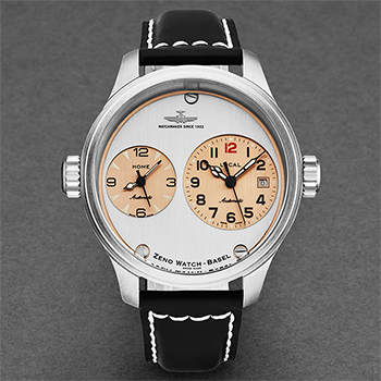 Zeno OS Pilot Dual Time  Men's Watch Model 8671-B36 Thumbnail 3