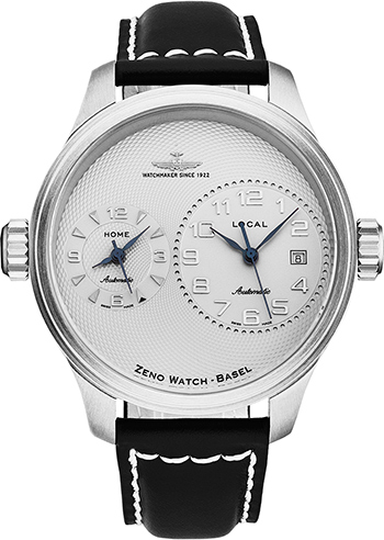 Zeno OS Pilot Dual Time  Men's Watch Model 8671-E2