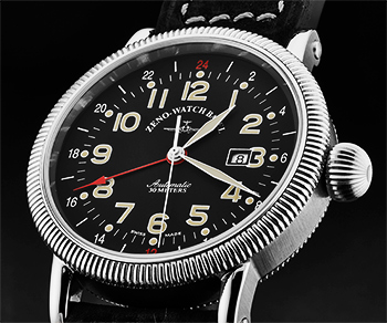 Zeno Pilot Nostlgia Men's Watch Model 88075GMT-A1 Thumbnail 4